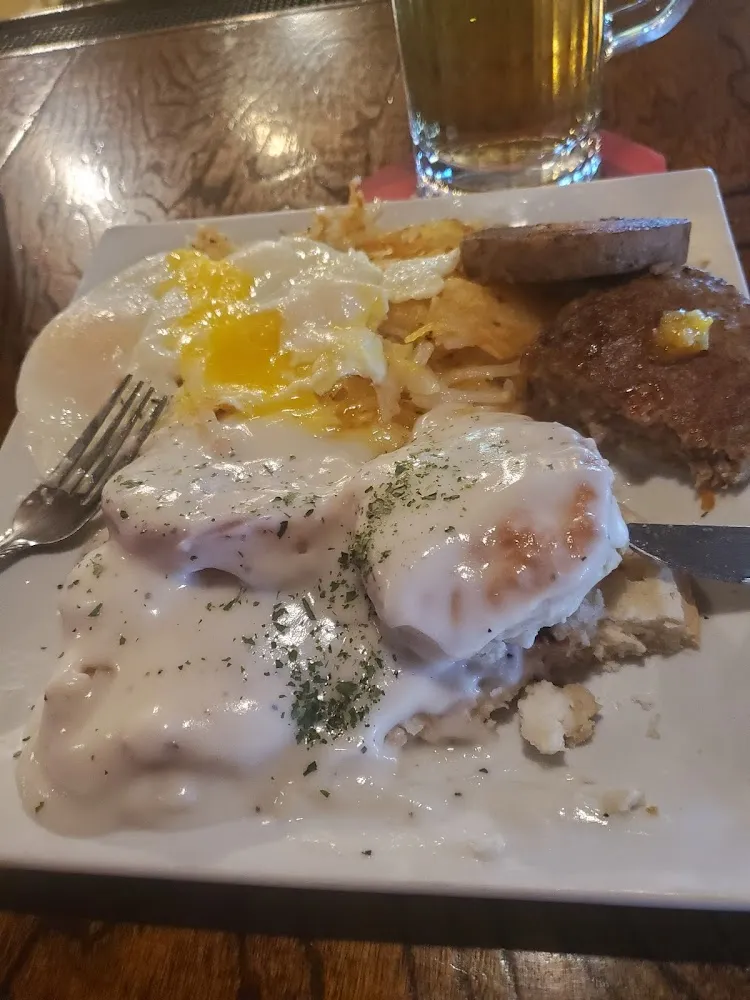 Biscuits and Gravy with Eggs