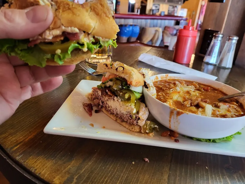 Jalapeño Popper Burger with Chili